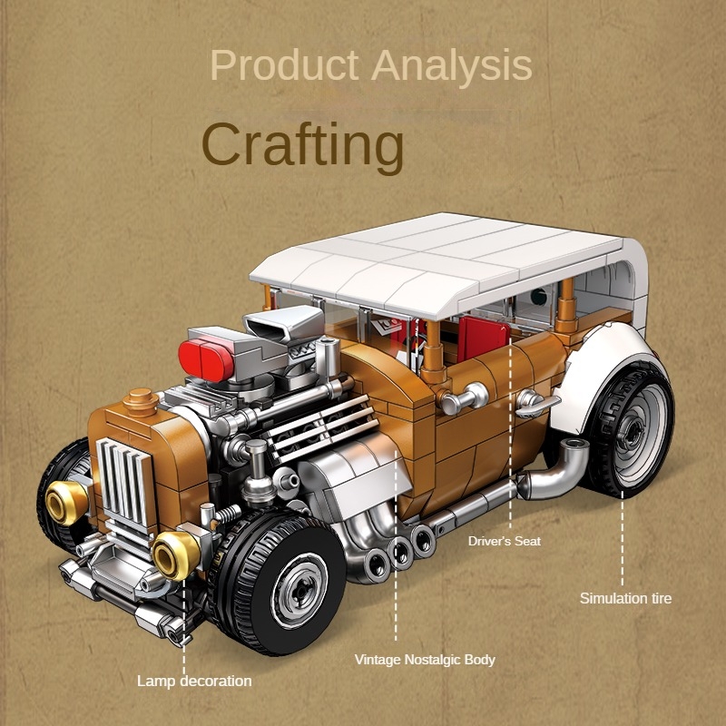 Retro vintage car building blo - Vintage Collectible Toy Cars avaliação e preço
