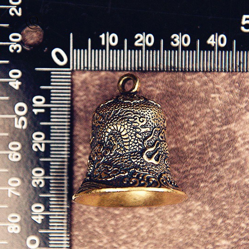 Vintage Brass Bell Carved Drag - Vintage Collectible Bells avaliação e preço