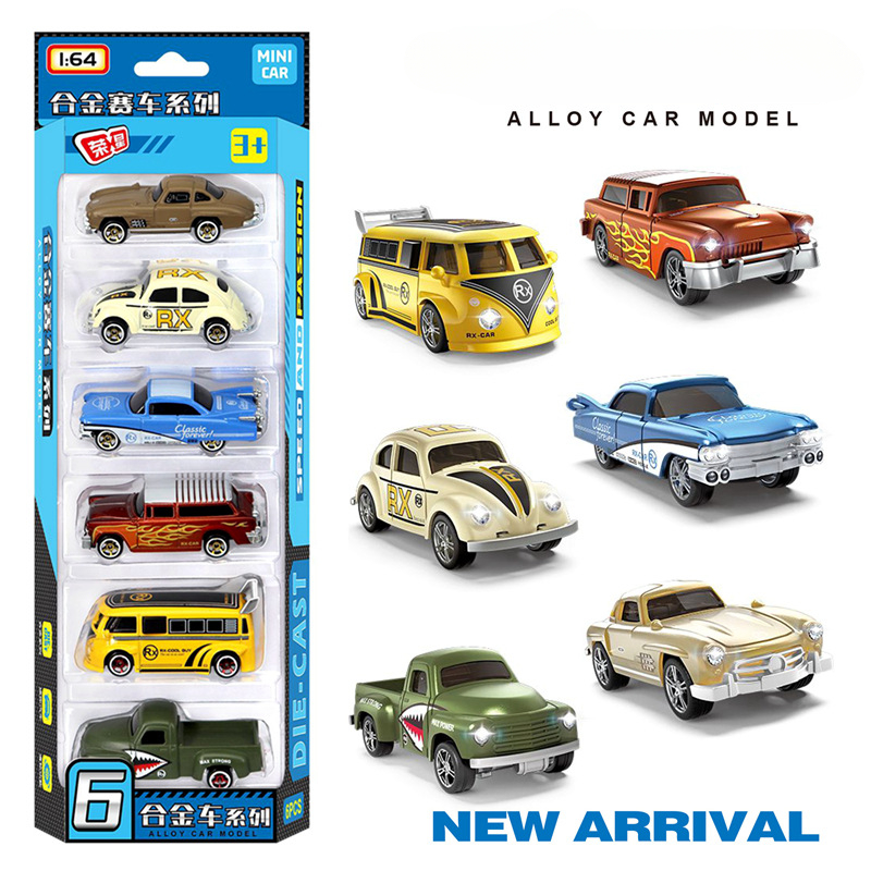 1:64 Alloy retro racing car 6- - Vintage Collectible Toy Cars avaliação e preço