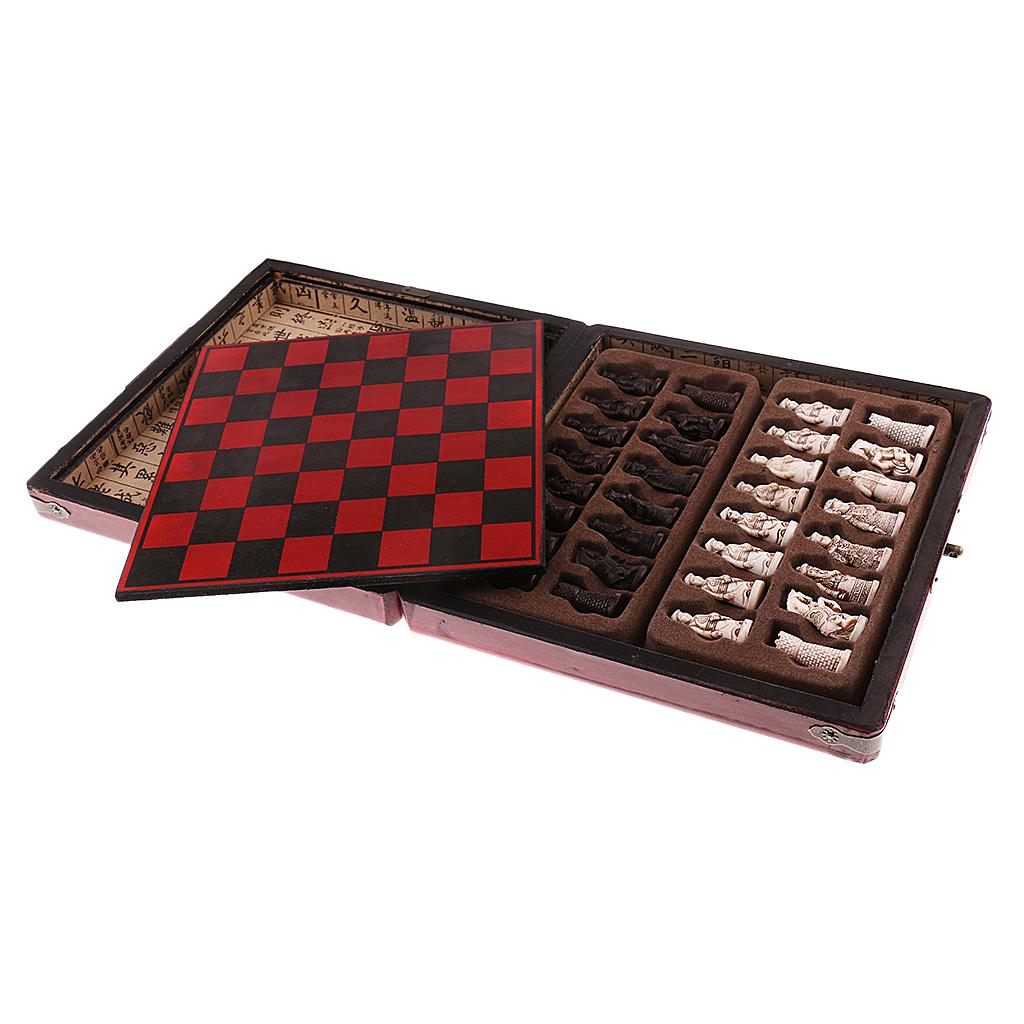 Chinese Chess Set Wooden Minia - Vintage Game Collection avaliação e preço