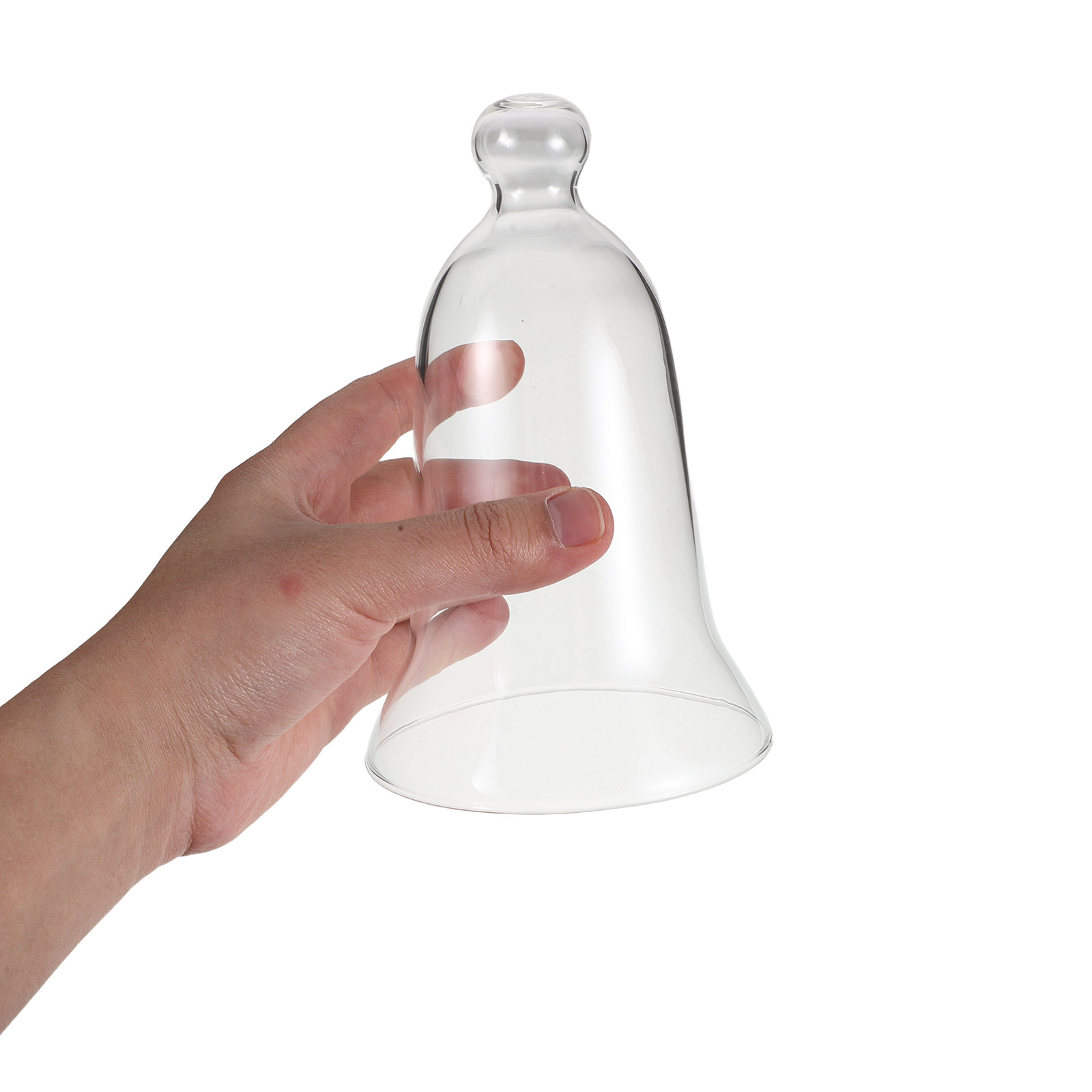Clear Glass Cloche Vintage Dus - Vintage Collectible Bells avaliação e preço
