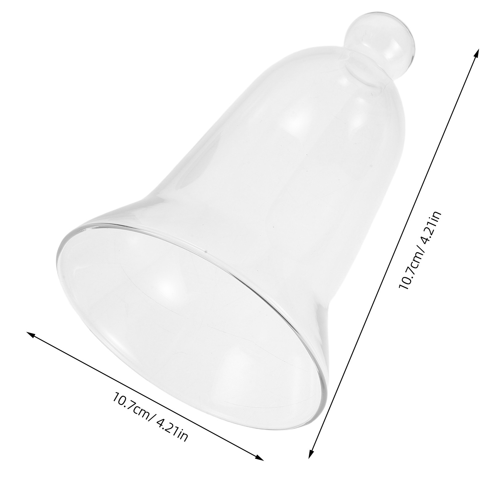 Clear Glass Cloche Vintage Dus - Vintage Collectible Bells avaliação e preço