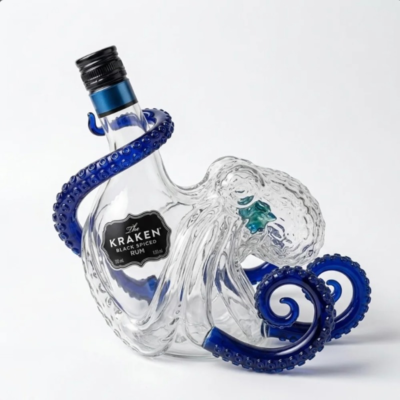 Kraken Octopus Whiskey Decante - Collectible Vintage Wine avaliação e preço