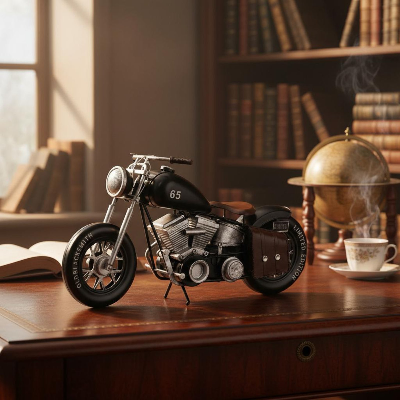 Metal Motorcycle Model Europea - Collectible Vintage Photos avaliação e preço