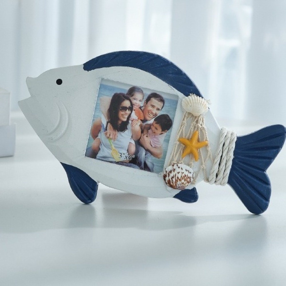 3-inch Ocean-Themed Photo Fram - Collectible Vintage Photos avaliação e preço