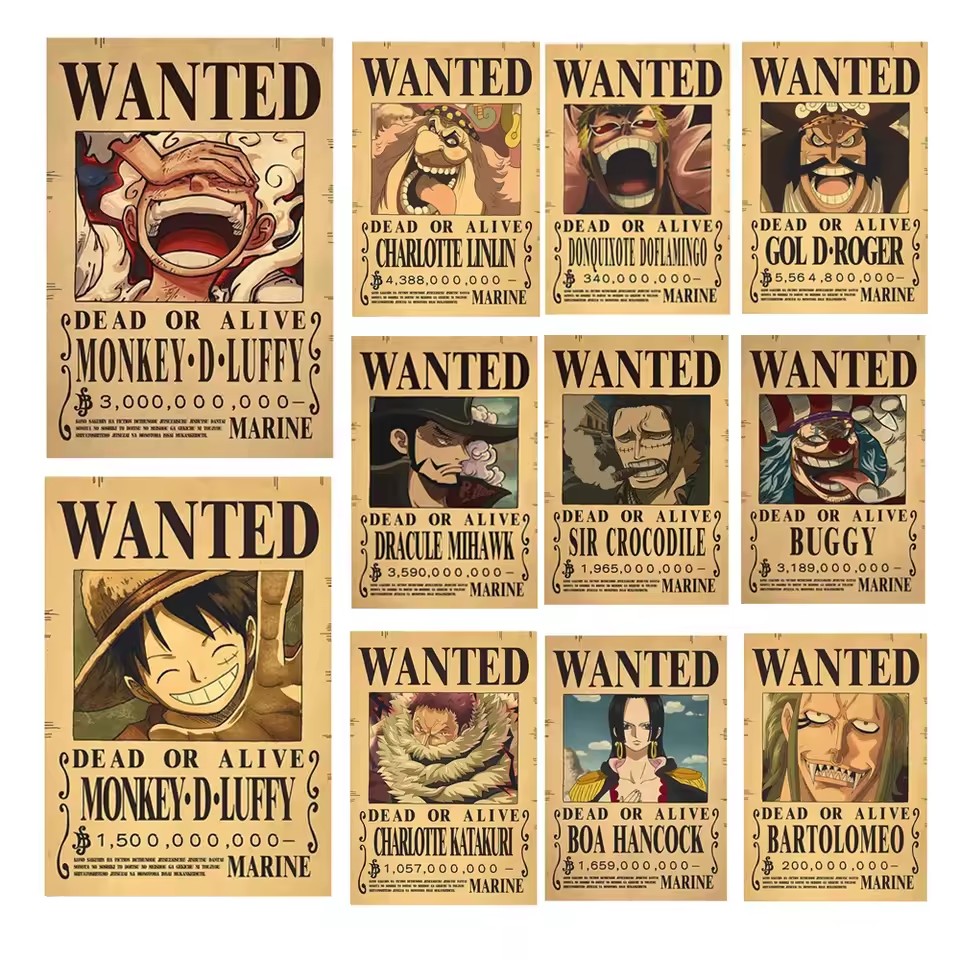 Anime One Piece Bounty Wanted  - Vintage Game Collection avaliação e preço