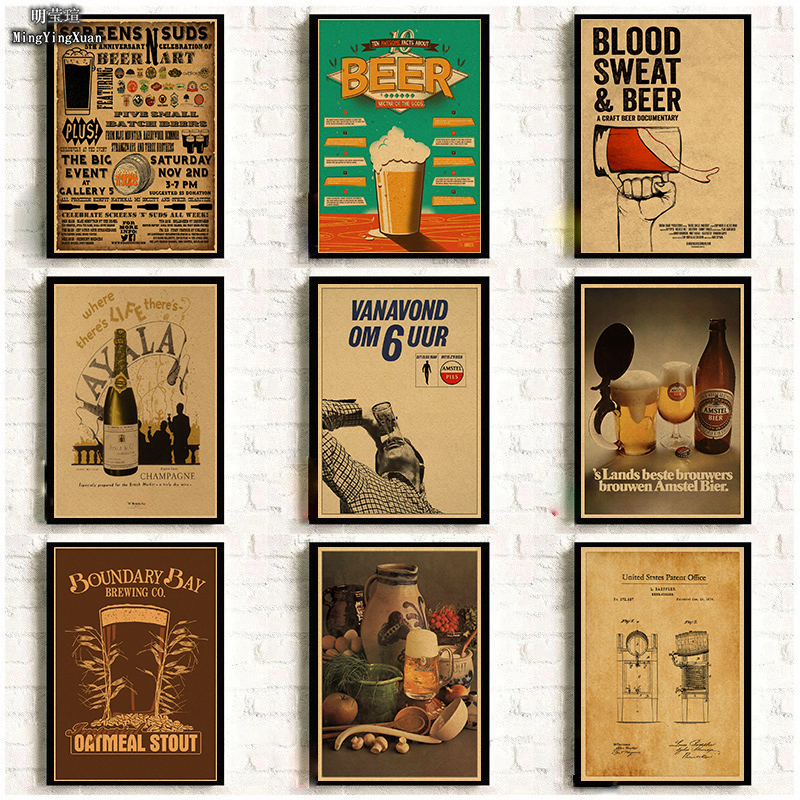 Vintage Beer Wine Drink Chart  - Collectible Vintage Wine avaliação e preço