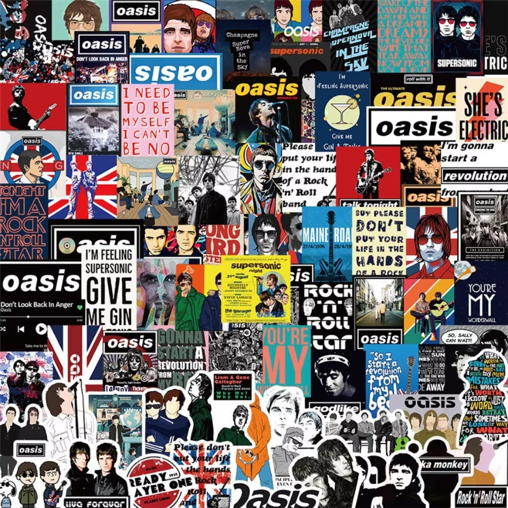 Oasis British Rock Band Sticke - Vintage Collectible Stores avaliação e preço
