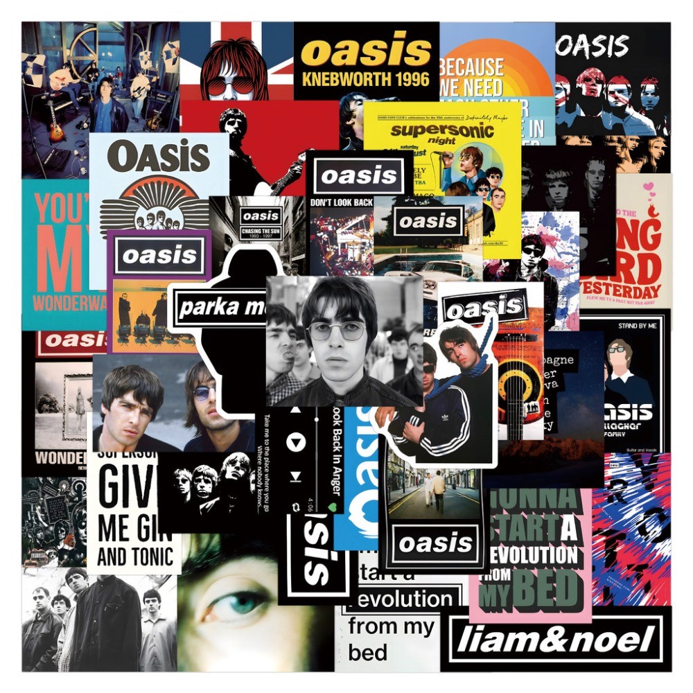 Oasis British Rock Band Sticke - Vintage Collectible Stores avaliação e preço