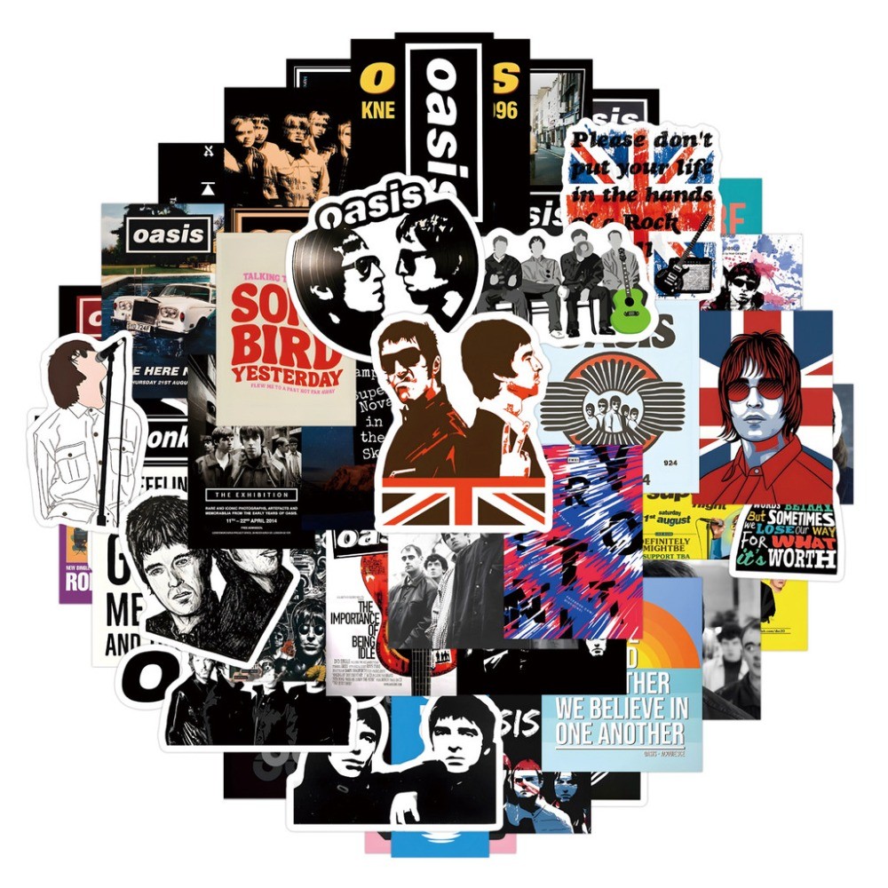 Oasis British Rock Band Sticke - Vintage Collectible Stores avaliação e preço
