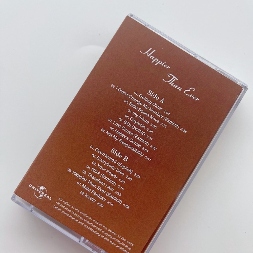 Billie Eilish Happier Than Eve - Vintage And Collectible avaliação e preço
