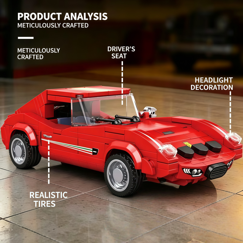 Classic red vintage sports car - Vintage Collectible Toy Cars avaliação e preço